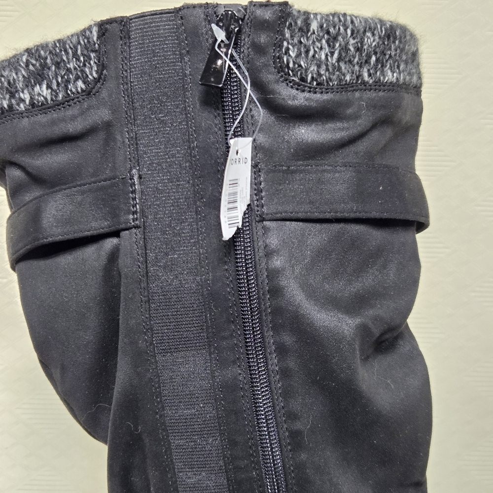 NWT Torrid Buckle Sweater Knee Boot Size-8WW - Picture 8 of 16